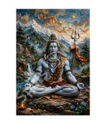 Lord Shiva in Kailash Landscape