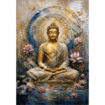 Meditating Buddha with Lotus