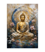 Meditating Buddha with Lotus