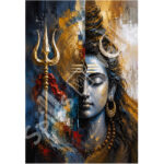 Half Face Lord Shiva