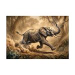 Running Wild Elephant