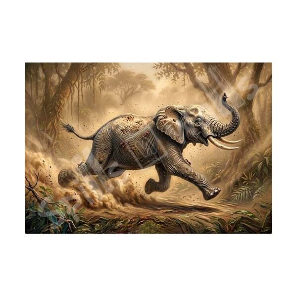 Running Wild Elephant